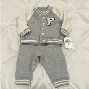 NWT Ralph Lauren Gray Baby Outfit SIZE 6 months